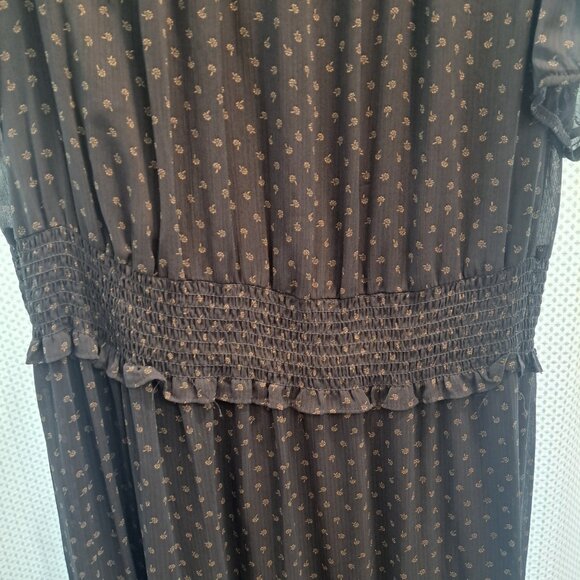 Wild Fable Round Neck Smocked Waist Midi Dress Size 2X - Picture 8 of 10
